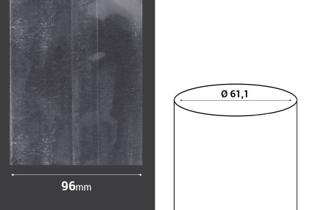 Termoskupljajuća perforirana plastična folija širine 96 mm - dužina metar (f 61.1)-2