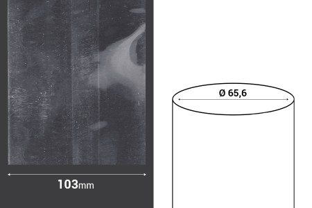 Termoskupljajuća perforirana plastična folija širine 103 mm - dužina metar (f 65.6)-2