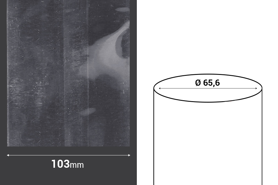 Termoskupljajuća perforirana plastična folija širine 103 mm - dužina metar (f 65.6) Termoskupljajuća perforirana plastična folija širine 103 mm - dužina metar (f 65.6)