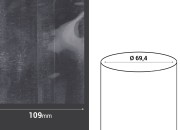 Termoskupljajuća perforirana plastična folija širine 109 mm - dužina metar (f 69,4) Termoskupljajuća perforirana plastična folija širine 109 mm - dužina metar (f 69,4)