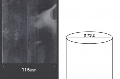 Termoskupljajuća perforirana plastična folija širine 115 mm - dužina metar (f 73,2)
