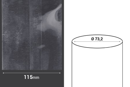 Termoskupljajuća perforirana plastična folija širine 115 mm - dužina metar (f 73,2)-2