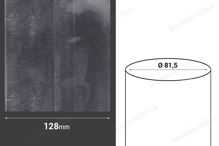 Termoskupljajuća perforirana plastična folija širine 128 mm - dužina metar (f 81.5)-dimenzije_slike