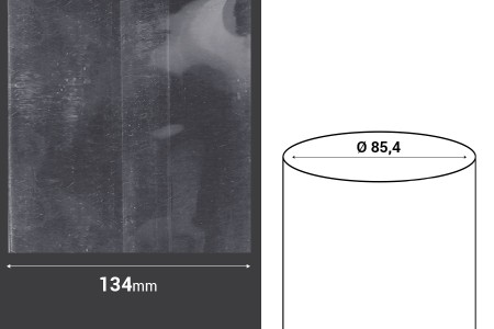 Termoskupljajuća perforirana plastična folija širine 134 mm - dužina metar (f 85,4)-2