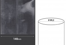 Termoskupljajuća perforirana plastična folija širine 140 mm - dužina metar (f 89,2)