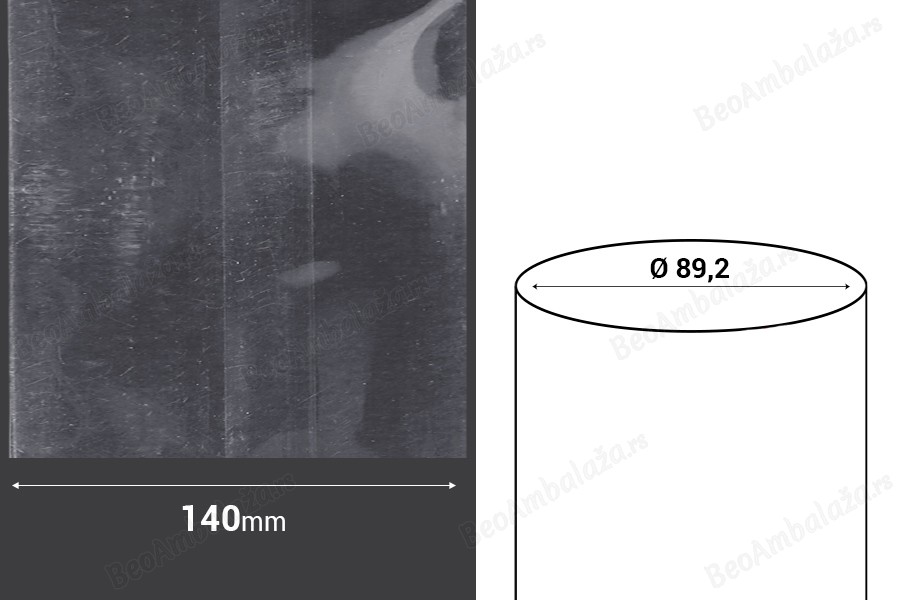 Termoskupljajuća perforirana plastična folija širine 140 mm - dužina metar (f 89,2)-dimenzije_slike