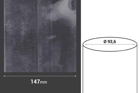 Termoskupljajuća perforirana plastična folija širine 147 mm - dužina metar (f 93,6)-2
