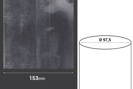 Termoskupljajuća perforirana plastična folija širine 153 mm - dužina metar (f 97,5)-2