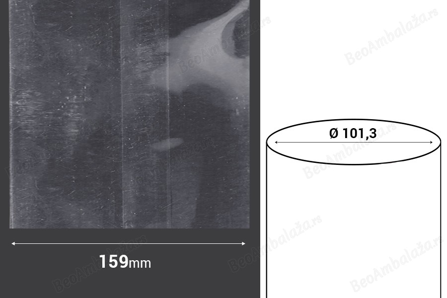 Termoskupljajuća perforirana plastična folija širine 159 mm - dužina metar (f 101,3)-dimenzije_slike