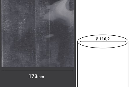 Termoskupljajuća perforirana plastična folija širine 173 mm - dužina metar (f 110,2)-2