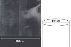 Termoskupljajuća perforirana plastična folija širine 181 mm - dužina metar (f 115,3)