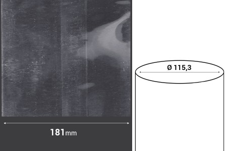 Termoskupljajuća perforirana plastična folija širine 181 mm - dužina metar (f 115,3)-2