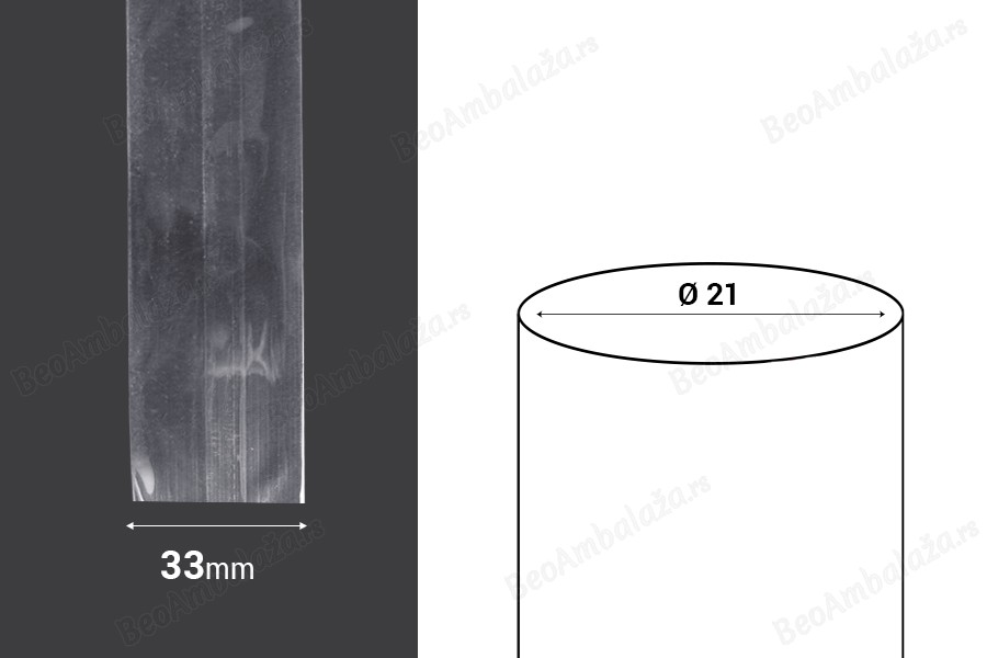Termoskupljajuća perforirana plastična folija širine 33 mm - dužina metar (f 21)-dimenzije_slike