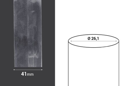 Termoskupljajuća perforirana plastična folija širine 41 mm - dužina metar (f 26.1)-2