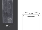 Termoskupljajuća perforirana plastična folija širine 48 mm - dužina metar (f 30.6)