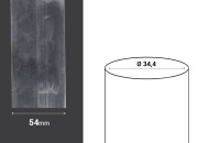Termoskupljajuća perforirana plastična folija širine 54 mm - dužina metar (f 34.4) Termoskupljajuća perforirana plastična folija širine 54 mm - dužina metar (f 34.4)