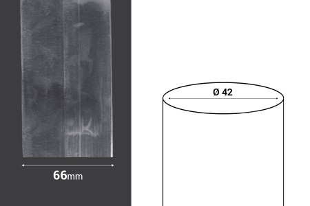 Termoskupljajuća perforirana plastična folija širine 66 mm - dužina metar (f 42)-2