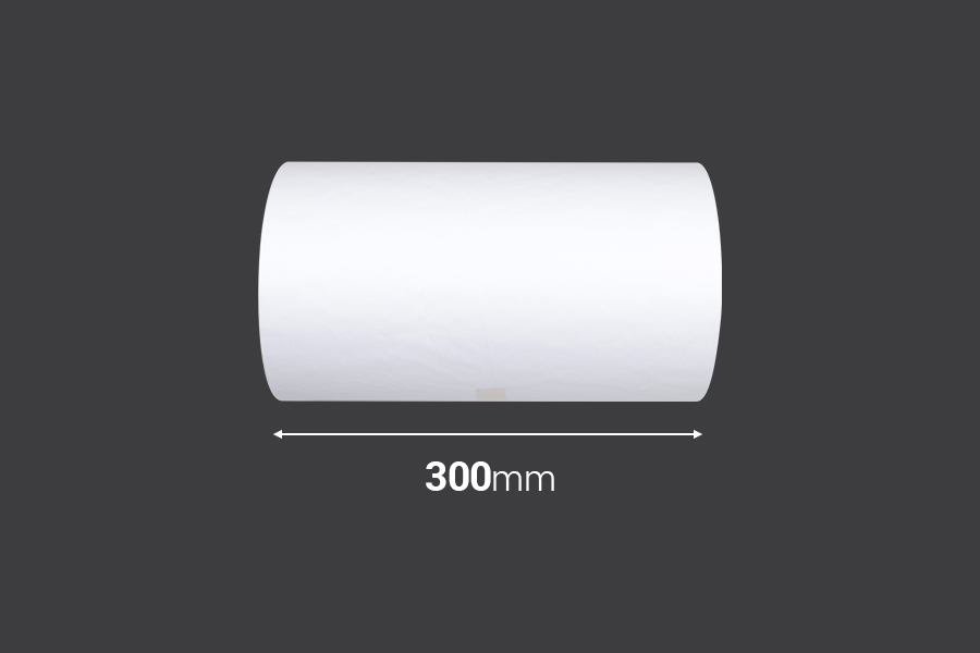 Beli papir za umotavanje paketa u rolni od 840 metara - širine 300 mm