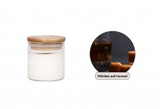 Whiskey and Caramel - Aromatična sveća od sojinog voska sa drvenim fitiljem (110gr)
