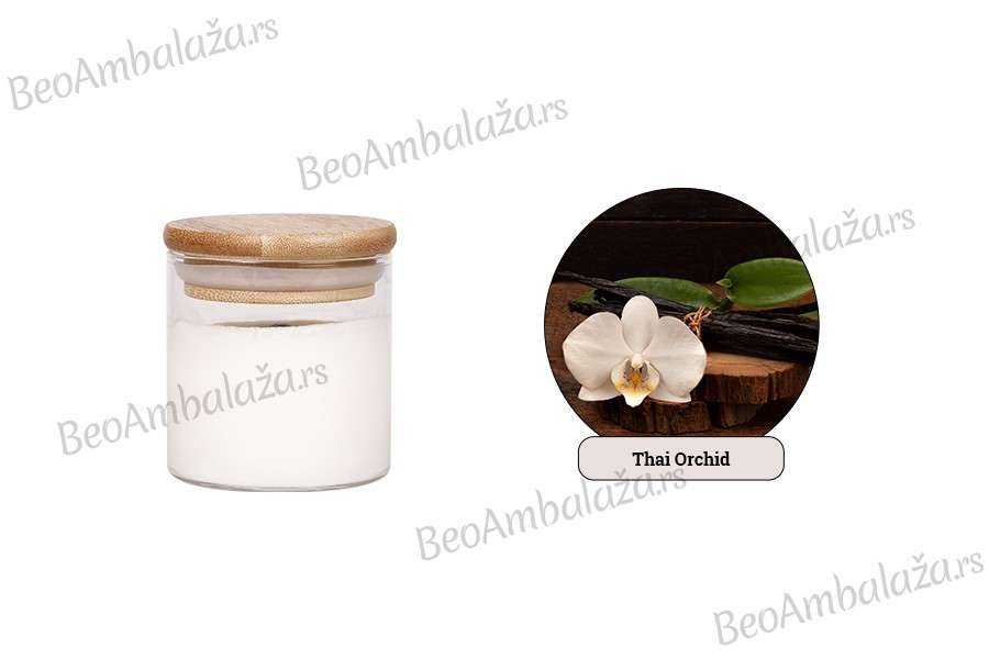 Thai Orchid - Aromatična sveća od sojinog voska sa drvenim fitiljem (110gr)
