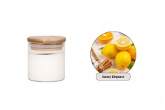 Sunny Elegance - Aromatična sveća od sojinog voska sa drvenim fitiljem (110gr)