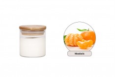 Mandarina - Aromatična sveća od sojinog voska sa drvenim fitiljem (110gr)