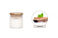 Sandalovina - Aromatična sveća od sojinog voska sa drvenim fitiljem (110gr)