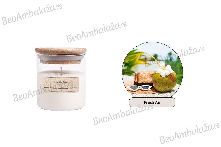 Fresh Air - Aromatična sveća od sojinog voska sa pamučnim fitiljem (110gr)