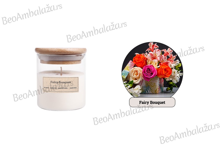 Fairy Bouquet - Aromatična sveća od sojinog voska sa pamučnim fitiljem (110gr)
