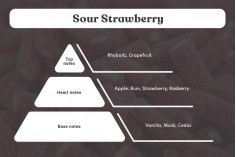Sour Strawberry - Aromatična sveća od sojinog voska sa pamučnim fitiljem (110gr)