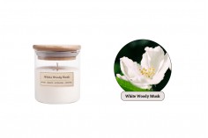 White Woody Musk - Aromatična sveća od sojinog voska sa pamučnim fitiljem (110gr)