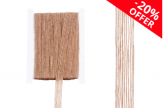 Ukrasna “gro” traka od lana u boji kanapa, širine 15 mm (1 kom.je 10 m)