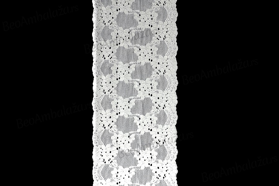 Elastična mekana najlonska čipka, širine 225mm - komad je 10 metara