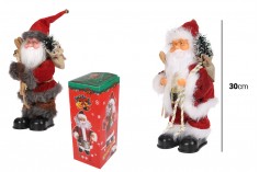 Muzički i pokretni ukrasni Deda Mraz visine 30cm