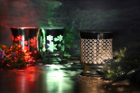 Staklena čašica - svećnjak za svećice, 9x11cm-dimenzije_slike