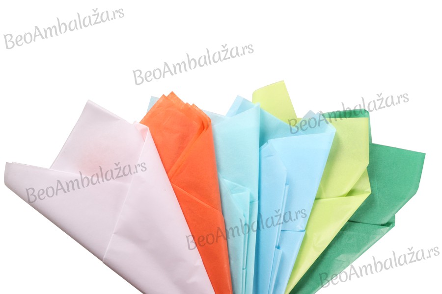 Senzitivni papir 50x66 cm u različitim bojama- 50 listova