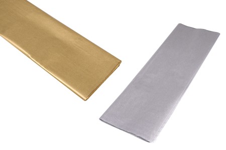 Flis papir 50x66 cm u zlatnoj ili srebrnoj boji - 50 kom-1