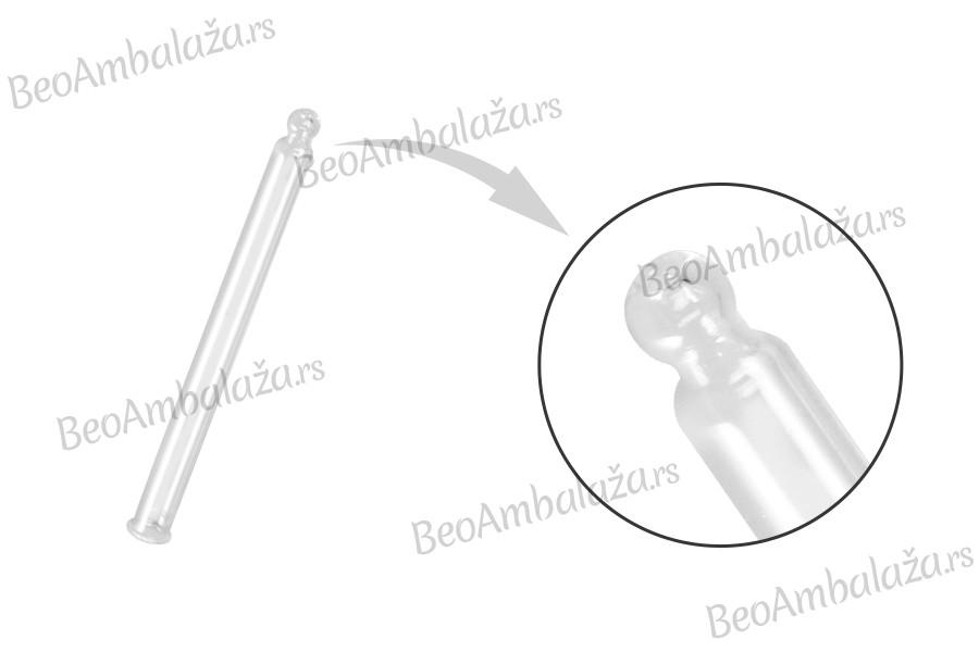 Staklena providna cevčica za pipetu PP28 (100mL) - dužina 95mm