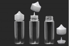 PET flašica 120mL sa plastičnom kapaljkom i providnim zatvaračem za dopunu za električnu cigaretu - 50 kom