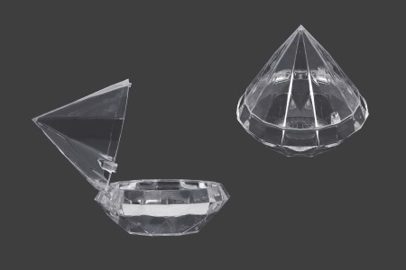 Plastična providna kutija u obliku dijamanta- 12kom-dimenzije_slike