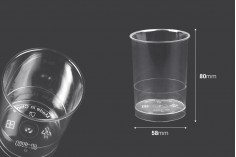 Plastična cilindrična posudica za slatko 150mL - 10 kom