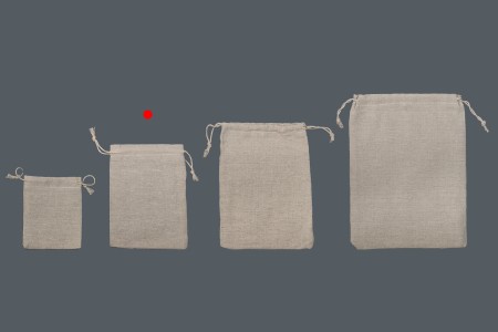 Platnena vrećica u bež boji 100x140mm - 50 kom-grupa_slika