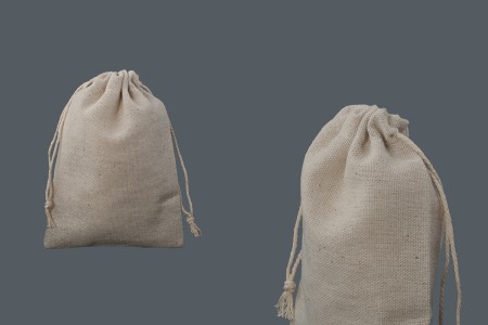 Platnena vrećica u bež boji 100x140mm - 50 kom-slika_proizvoda