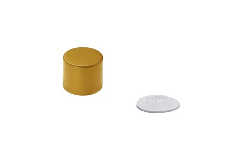 Aluminijumski UV srebrni, zlatni ili crni mat zatvarač PP 18mm sa unutrašnjim međupoklopcem-dimenzije_slike