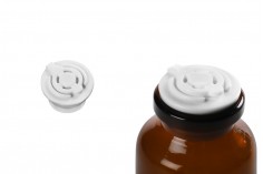 Zatvarač plastični flip top beli - 12 kom
