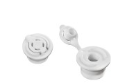 Zatvarač plastični flip top beli - 12 kom