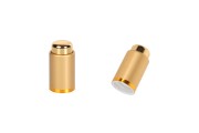 Luksuzni aluminijumski zatvarač u MAT zlatnoj boji sa dugmetom za pipete od 5 do 100 mL