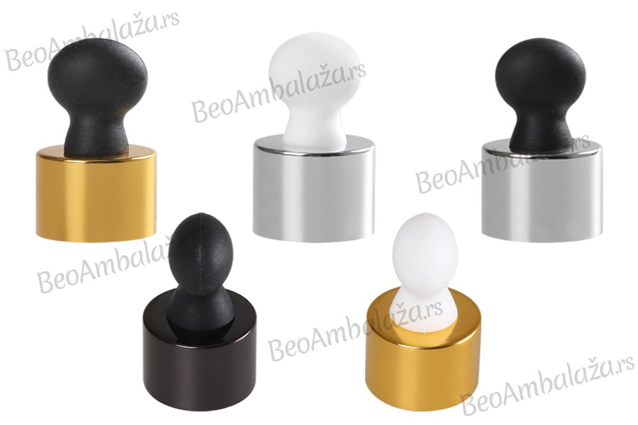 Set - aluminijumski prsten i gumica za pipete za bočice sa grlom PP24 Set - aluminijumski prsten i gumica za pipete za bočice sa grlom PP24