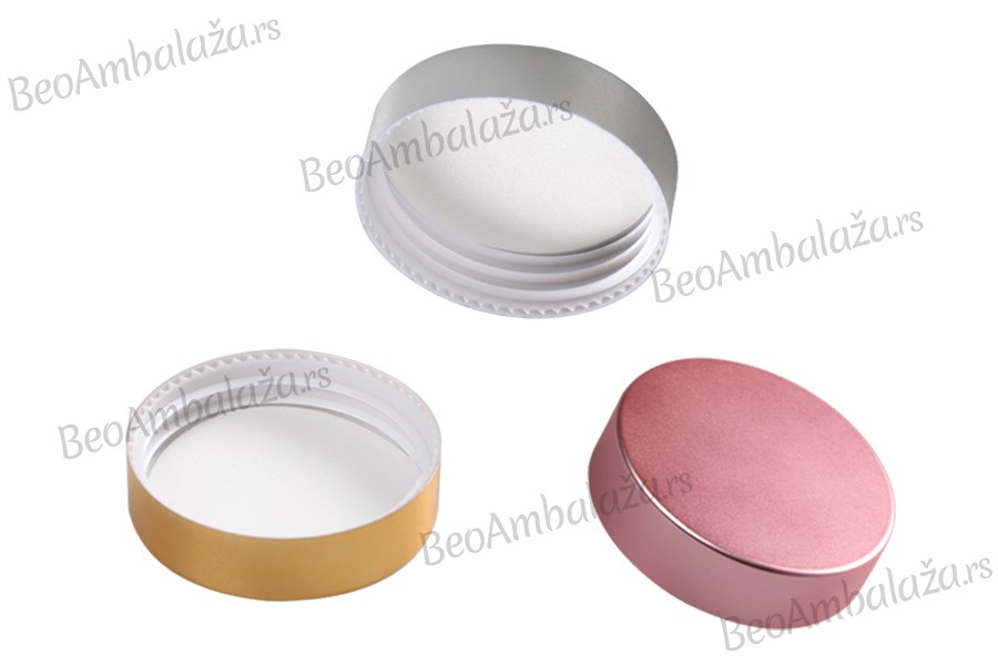 Plastični zatvarač sa aluminijumskim premazom i unutrašnjom zaptivkom, za teglicu 14-142