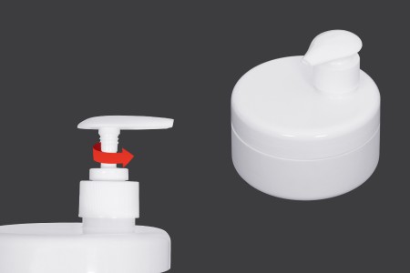 Plastični beli zatvarač za plastične kutije sa pumpicom za kreme-dimenzije_slike